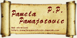 Pamela Panajotović vizit kartica